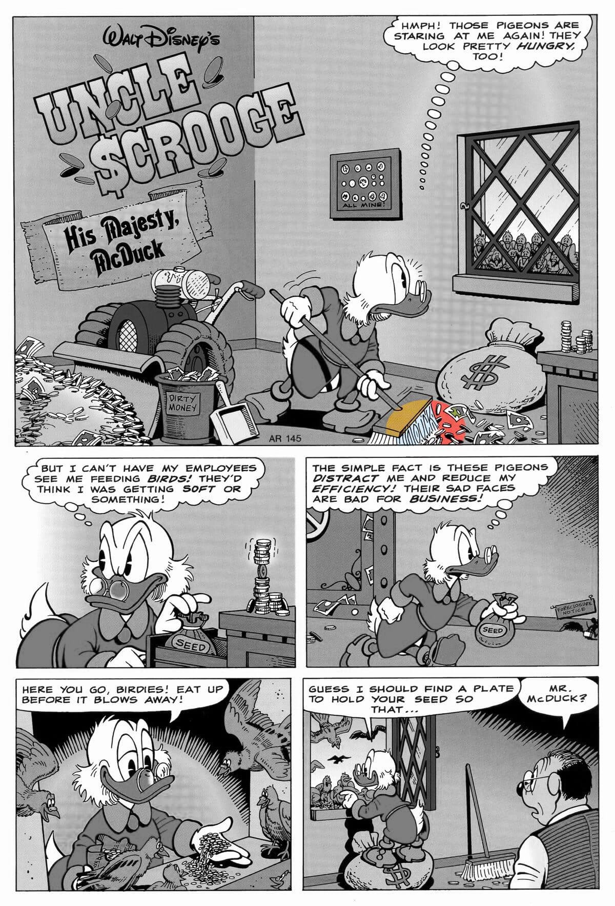 D.U.C.K in His Majesty McDuck first page